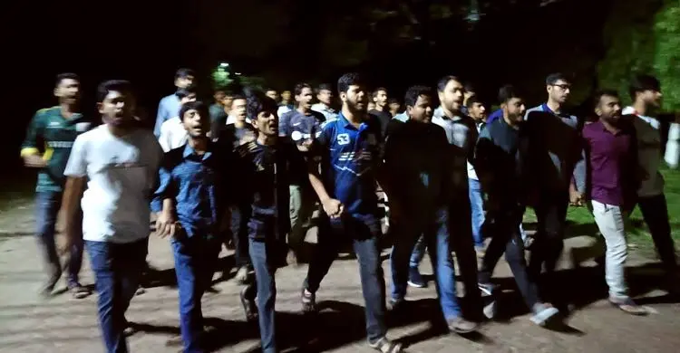 ‘গুপ্ত রাজনীতি’ বন্ধের দাবিতে বেরোবি ছাত্রদলের বিক্ষোভ