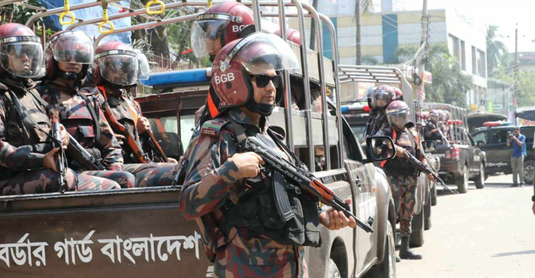 সারাদেশে ১৫৯ প্লাটুন বিজিবি মোতায়েন