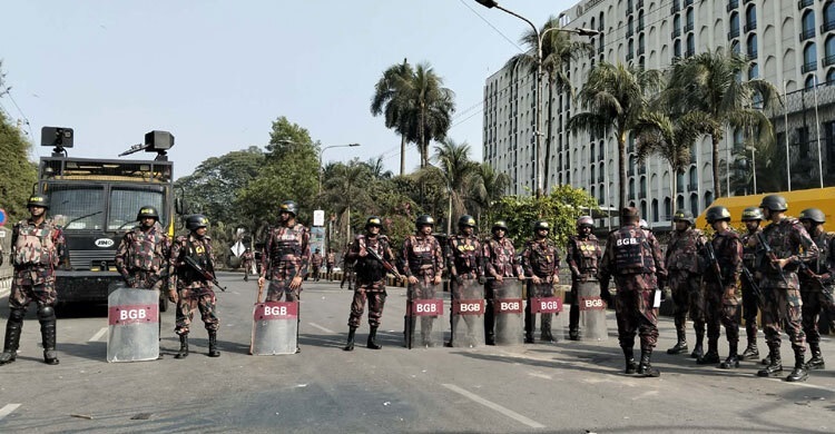 Six BGB platoons deployed near Jamuna