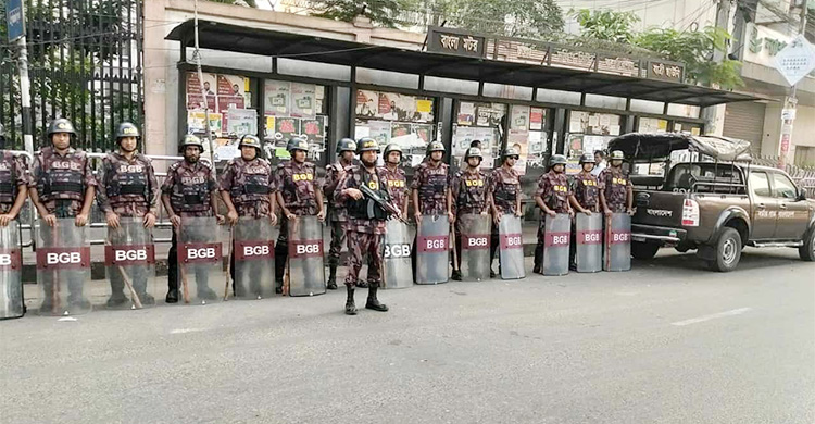 ঢাকাসহ আশপাশের এলাকায় ১২ প্লাটুন বিজিবি মোতায়েন