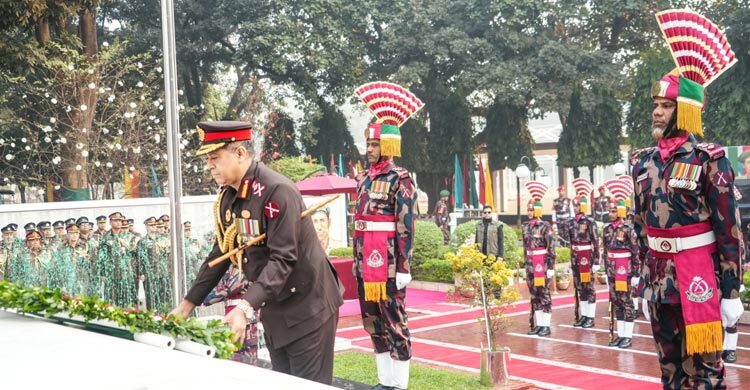 মুক্তিযুদ্ধের বীর শহীদদের প্রতি বিজিবি ডিজির শ্রদ্ধা