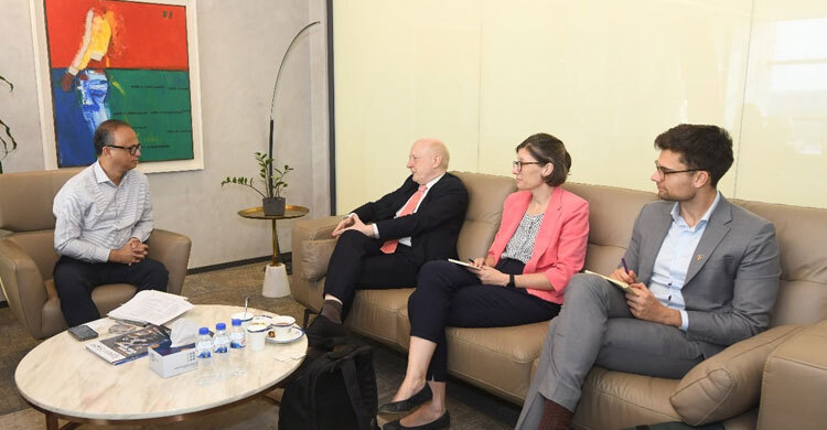 জার্মান রাষ্ট্রদূত ও বিজিএমইএ সভাপতির সৌজন্য সাক্ষাৎ