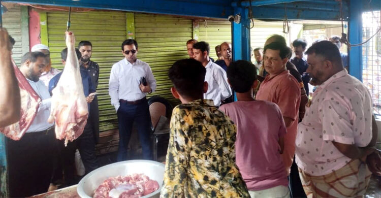 ভৈরবে গরুর পচা মাংস বিক্রির দায়ে ব্যবসায়ীকে জরিমানা