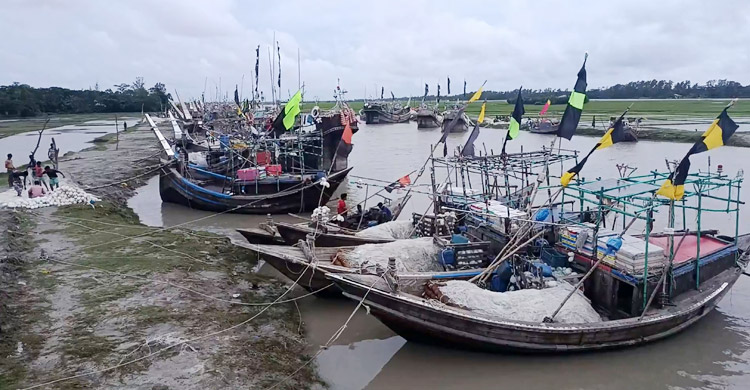 ২২ দিনের নিষেধাজ্ঞা শুরু, তীরে ফিরেছেন ভোলার জেলেরা