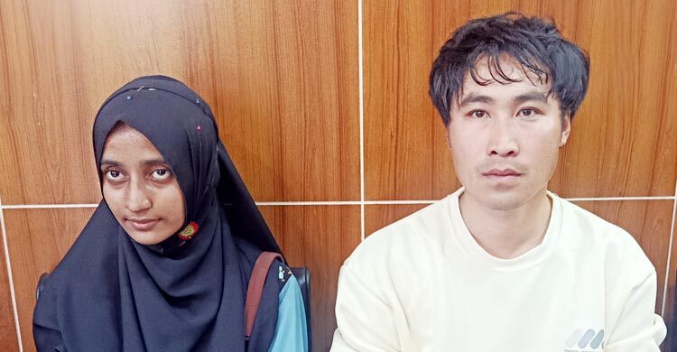 প্রেমের টানে ভোলায় চীনা যুবক