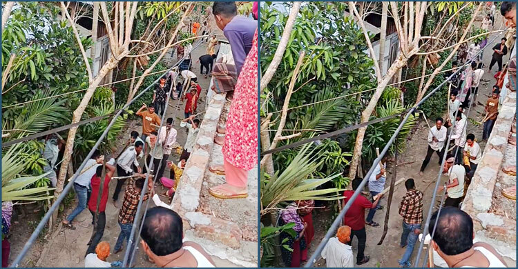 ভোলায় জমির বিরোধ নিয়ে সালিশ-বৈঠকে সংঘর্ষ, নারীসহ আহত ১৫