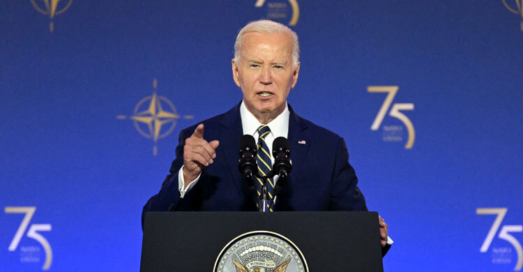 Ukraine can and will stop Putin, Biden tells NATO summit