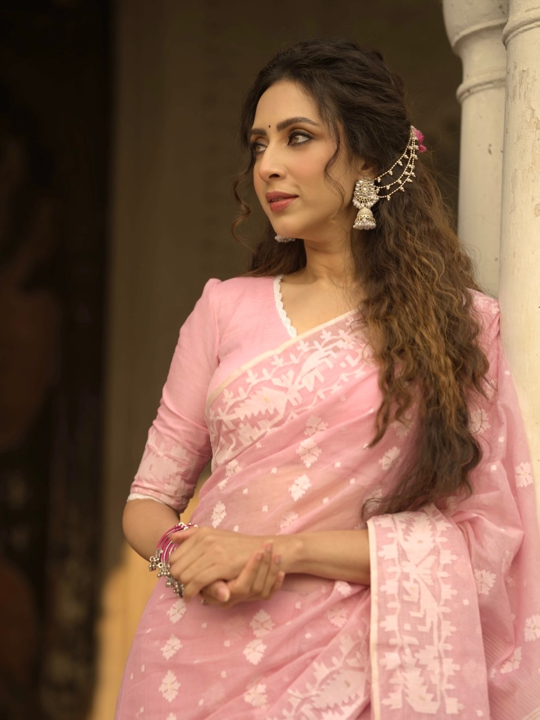 ঈদ ফ্যাশনে মিমের ক্লাসিক বাঙালি সাজ