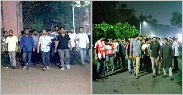 চবি-বাকৃবিতে হামলার ঘটনায় শেকৃবিতে বিক্ষোভ মিছিল