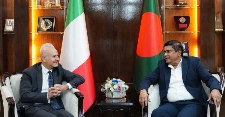 প্রতিরক্ষা খাতে সহযোগিতার বিষয়ে ইতালির সঙ্গে বাংলাদেশের আলোচনা