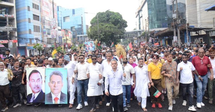 ঢাকা-১০ আসনে বিএনপি নেতা রবিউল আলমের নির্বাচনী প্রচার