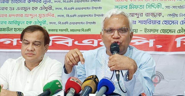 বিএনপি কারও উসকানিতে পা দেবে না: জাহিদ হোসেন