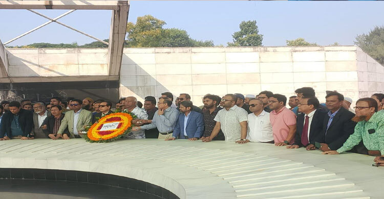 জিয়ার সমাধিতে স্থগিতাদেশ প্রত্যাহার হওয়া ড্যাব নেতাদের শ্রদ্ধা