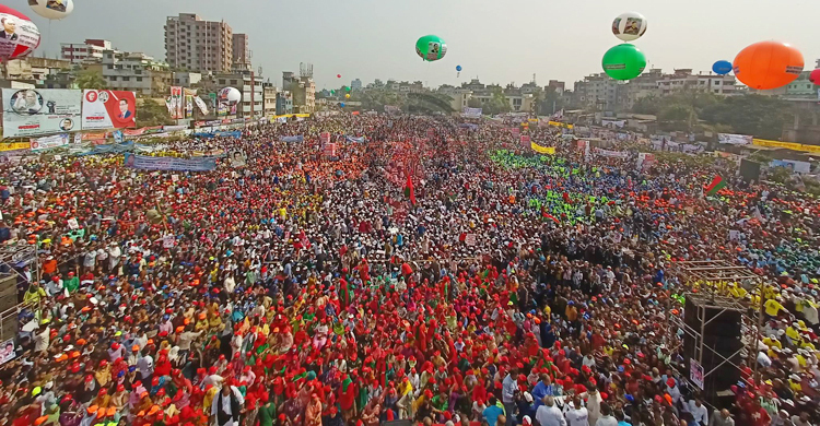 গোলাপবাপে বিএনপির সমাবেশ