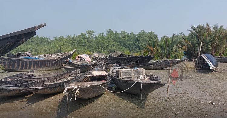 সুন্দরবনে নষ্ট হচ্ছে জব্দ হাজারো নৌকা-ট্রলার