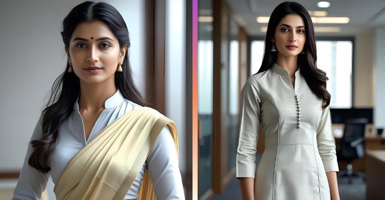 কেমন পোশাক পরবেন অফিসে