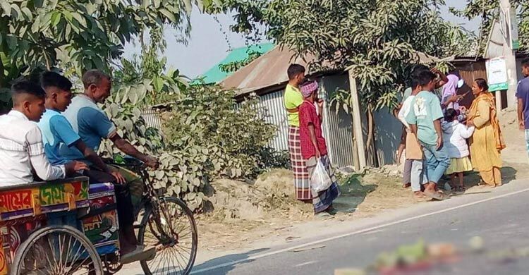 বগুড়ায় ট্রাকের চাকায় পিষ্ট হয়ে প্রাণ গেলো মা-মেয়ের