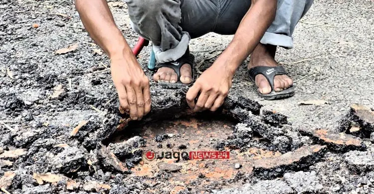 ৬৫ লাখ টাকার সড়ক টিকলো এক সপ্তাহ