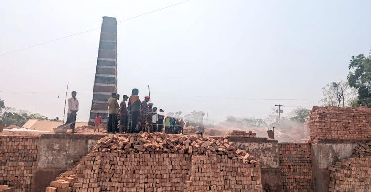 বরগুনায় অবৈধ ইটভাটা ধ্বংস, তিন লাখ টাকা জরিমানা