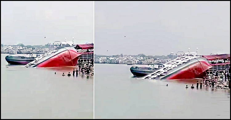 কীর্তনখোলায় ডুবলো চরমোনাই মাহফিলের রিজার্ভ লঞ্চ