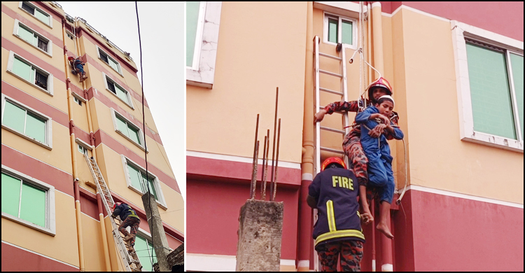 পালিয়ে মায়ের কাছে যেতে গিয়ে ছয়তলায় আটকা মাদরাসাছাত্র, পরে উদ্ধার