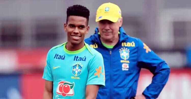 এস্তেভাওয়ের হাতে ব্রাজিলের ভবিষ্যৎ নিশ্চিত : আনচেলত্তি