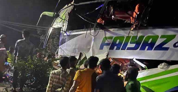 4 killed as bus hits billboard pillar in Mymensingh