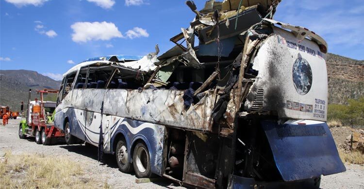 16 migrants killed in a bus crash in Mexico