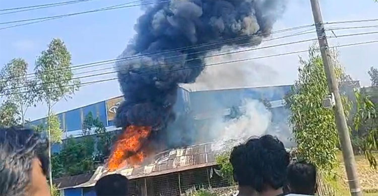 মিরসরাইয়ে প্লাস্টিকের গোডাউনে আগুন, ক্ষয়ক্ষতি ৫০ লাখ টাকার আশঙ্কা