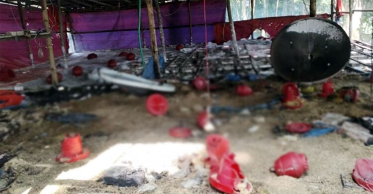 চোখের সামনে পুড়লো খামারের ২ হাজার মুরগি