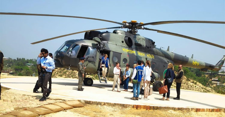 রোহিঙ্গা ক্যাম্প পরিদর্শন করলেন সুইডেনের রাজকুমারী
