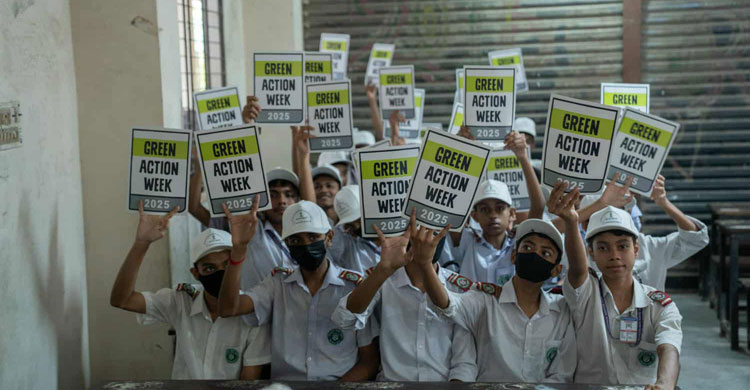 অনুষ্ঠানে উপস্থিত শিক্ষার্থীদের একাংশ/ছবি: জাগো নিউজ