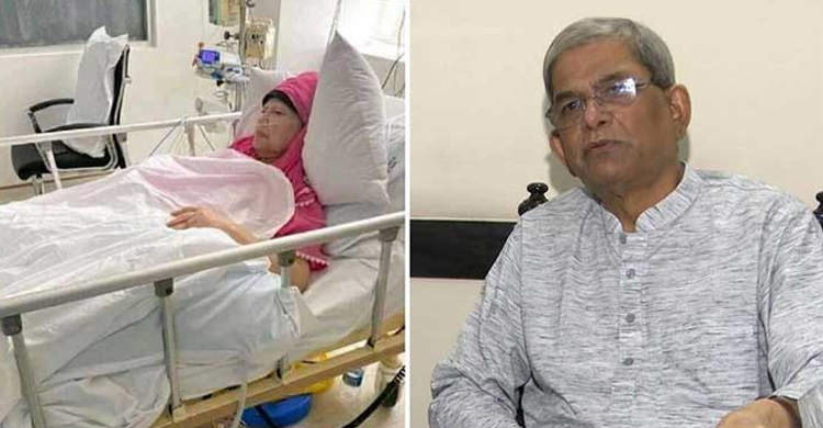খালেদা জিয়াকে দেখতে হাসপাতালে মির্জা ফখরুল