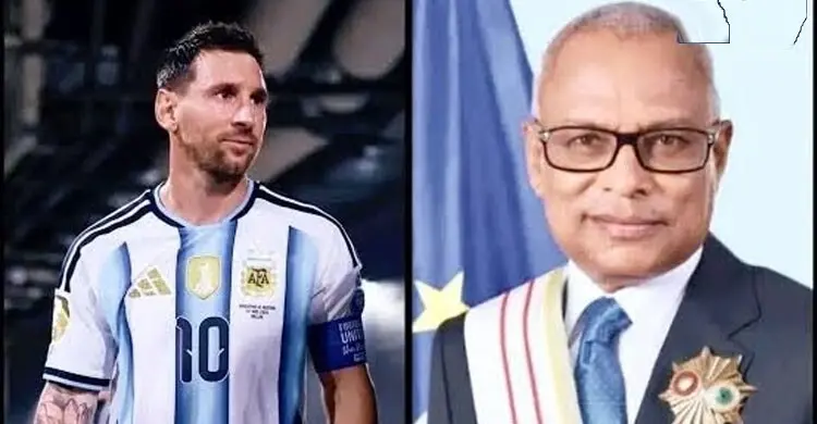 মেসিকে জার্সি উপহার দিতে চান কেপ ভার্দের প্রেসিডেন্ট