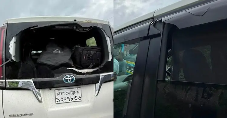 সিলেটে এনসিপির গাড়িবহরে হামলা-ভাঙচুর