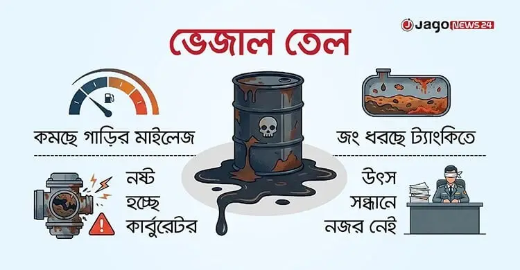 ভেজাল তেলে আয়ু কমছে গাড়ি-বাইকের
