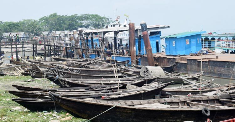 চাঁদপুরে জব্দ ২৯ নৌকা নিলামে বিক্রি