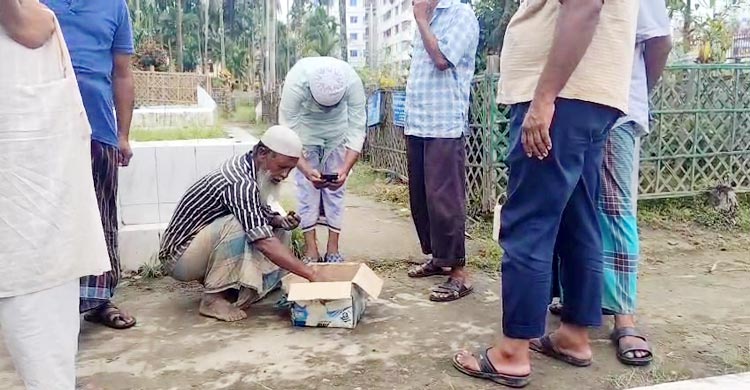 চাঁদপুরে দাফনের ঠিক আগমুহূর্তে কেঁদে উঠলো শিশু