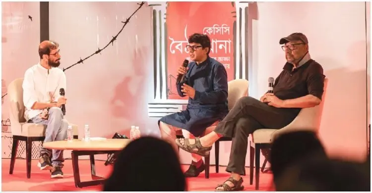 কী নিয়ে এত কথা, চন্দ্রিলের সঙ্গে বৈঠক জমালেন চঞ্চল চৌধুরী ও অঞ্জন দত্ত