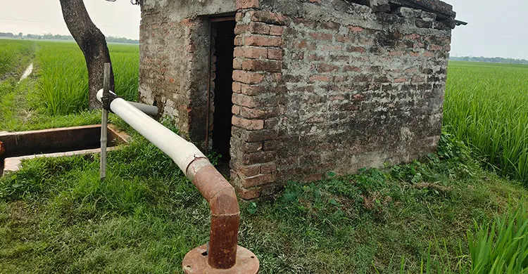 চুরির কবলে সেচব্যবস্থা, হুমকিতে ২০০ বিঘা জমির ধান