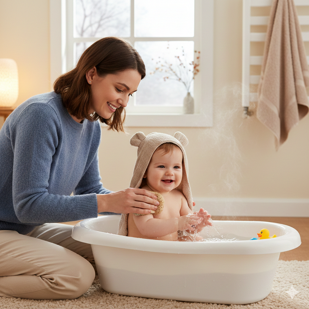 শীতে শিশুর গোসল নিয়ে দুশ্চিন্তা? মানুন চিকিৎসকের পরামর্শ