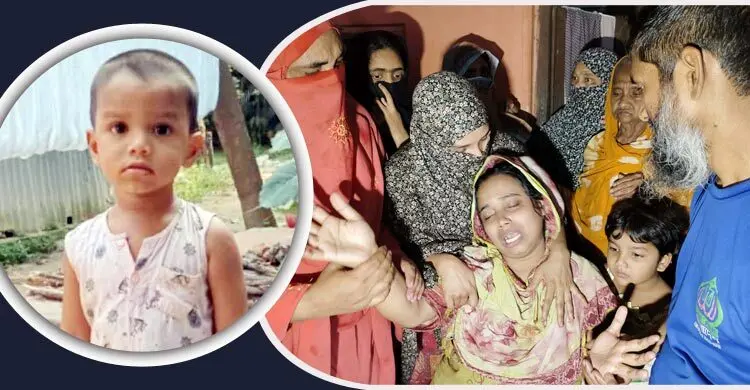 এক বছর আগে খুঁড়ে রাখা ড্রেনের গর্তে পড়ে প্রাণ গেলো শিশুর