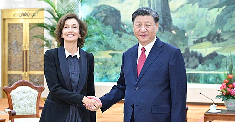 বিশ্ব শান্তি-উন্নয়নে ইউনেসকোর সঙ্গে সহযোগিতা বাড়াতে চায় চীন: সি