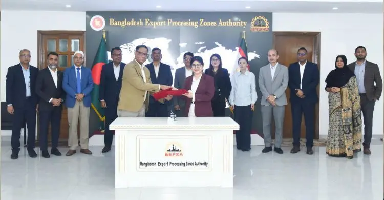 বেপজায় ২০০ কোটি টাকা বিনিয়োগ করবে চীনের হুয়াজু অ্যাকসেসরিজ