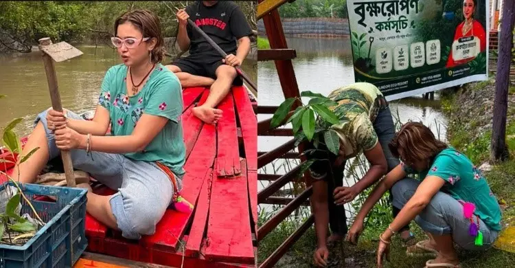 ৩০তম জন্মদিনে ৩০০ গাছ লাগালেন চমক