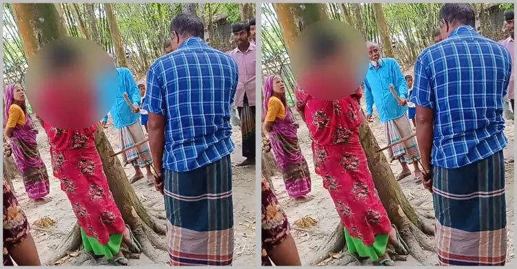 করলা চুরির অভিযোগে স্ত্রীকে গাছে বেঁধে নির্যাতন, ভিডিও ভাইরাল