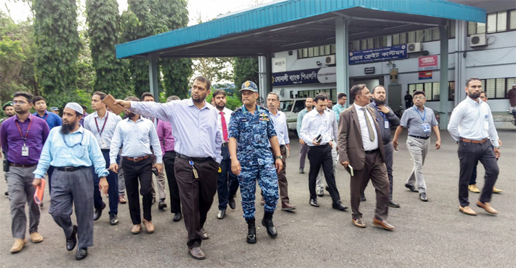 শাহ আমানত বিমানবন্দর পরিদর্শনে বেবিচক চেয়ারম্যান