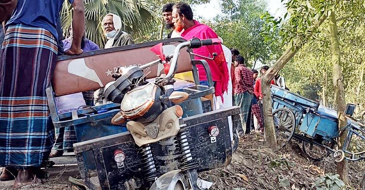 ট্রাক-অটোভ্যান সংঘর্ষে স্বামী-স্ত্রী নিহত