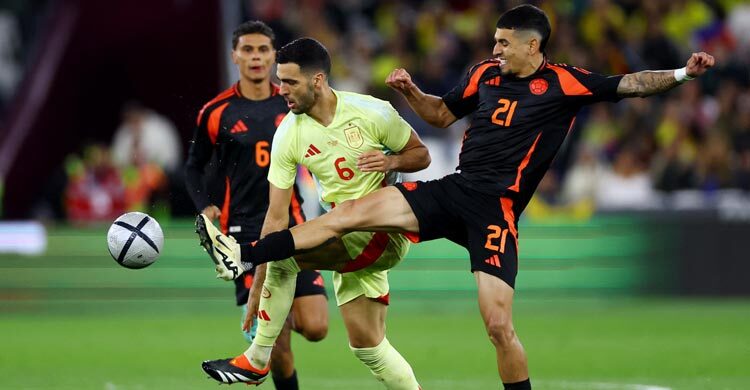 Munoz strikes to give Colombia 1-0 win against Spain