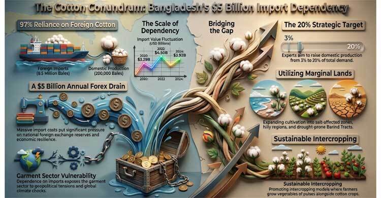 Bangladesh's $5b import bill persists as domestic production stalls